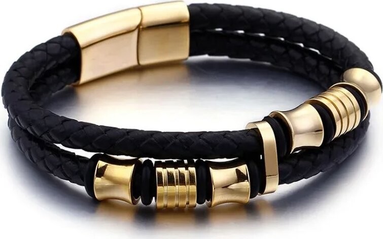 Predator Q1 Wyvern pánsky náramok čierny 21,5 cm