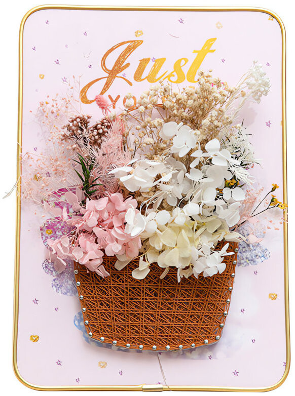 RealG RC-K-1142 Kreativní sada na String Art - LED obraz v rámu 21 × 30 cm, Just you