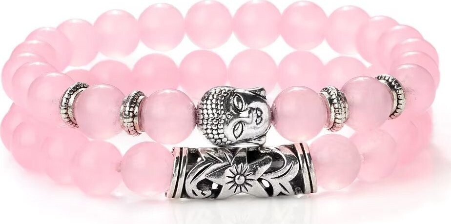 Silver Star Amaryllis dámske náramky, Budha, súprava 2 kusy