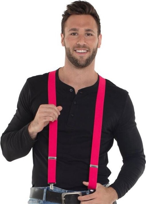 Folat Kšandy/šle - neonové růžové - 80. léta - disco