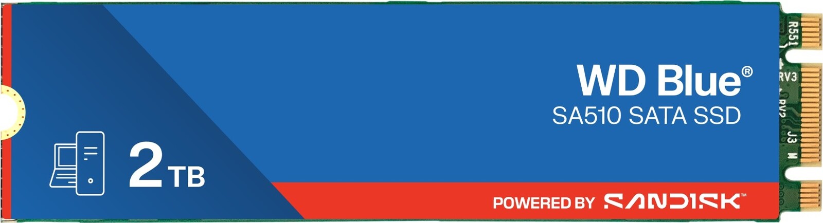 WD Blue SA510 SATA SSD M.2 2280 POWERED BY SANDISK 2 TB