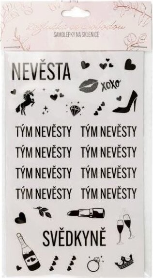 Albi Samolepky na skleničky - Rozlučka se svobodou - 10 ks