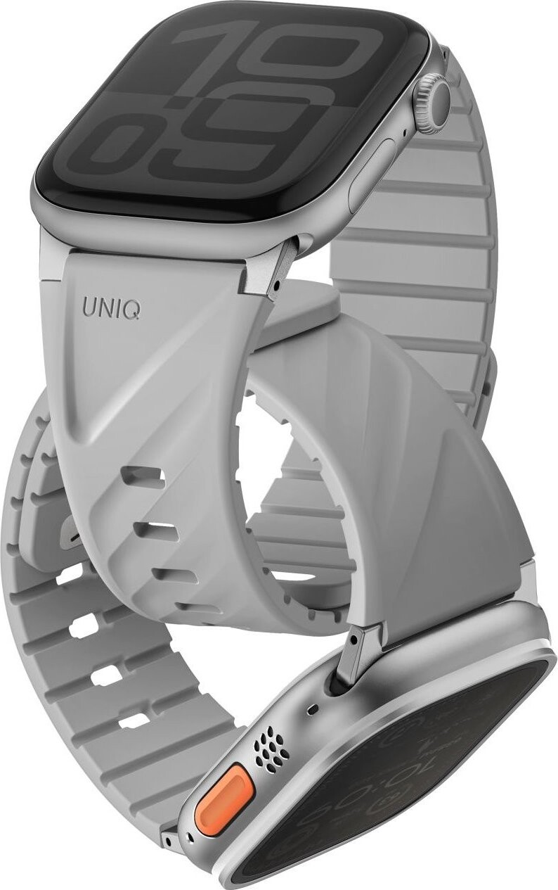 UNIQ Fluo pre Apple Watch 49/46/45/44/42/41/40 mm, Mist grey