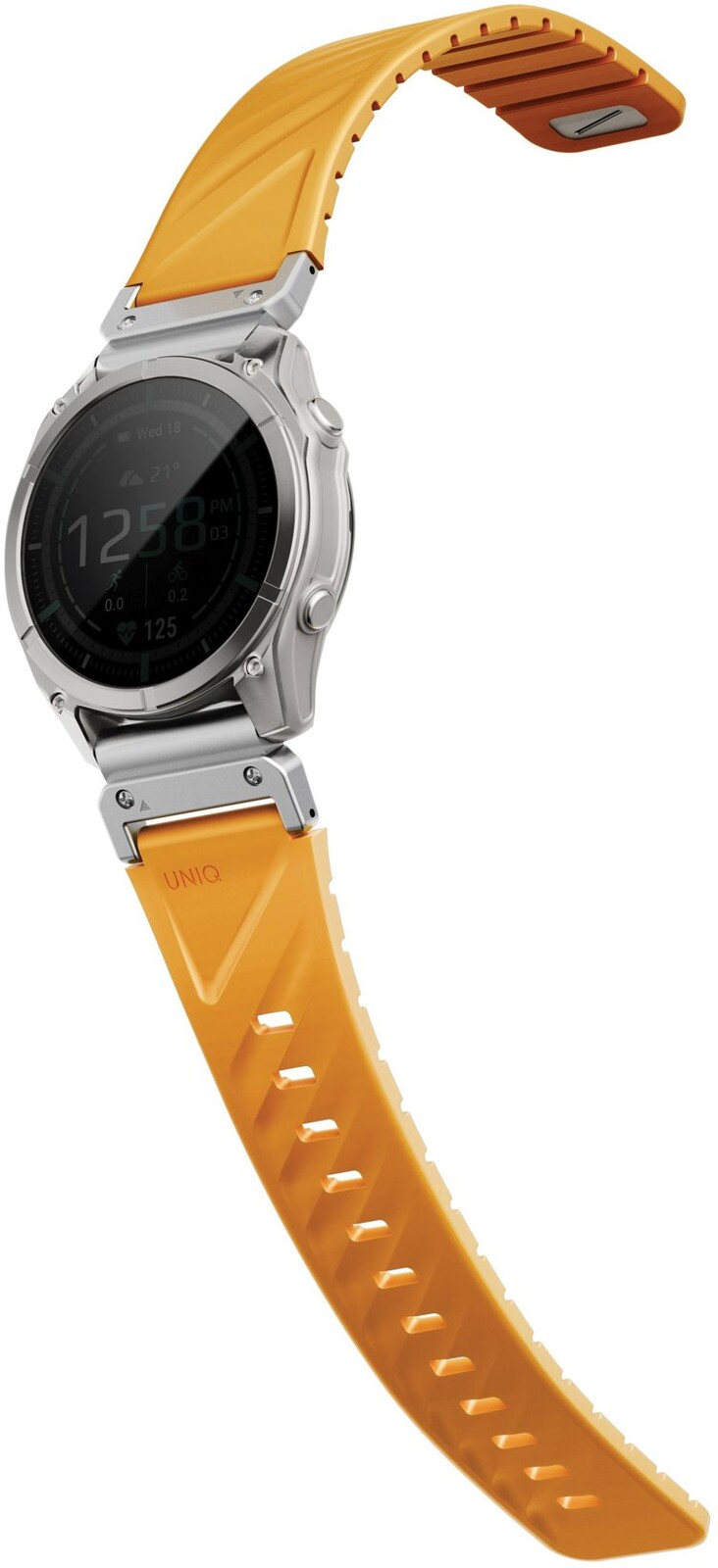 UNIQ Fluo pre Garmin SmartWatch 22 mm, Pale orange