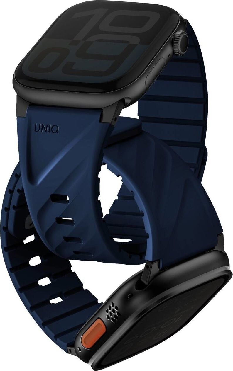 UNIQ Fluo pre Apple Watch 49/46/45/44/42/41/40 mm, Marine blue