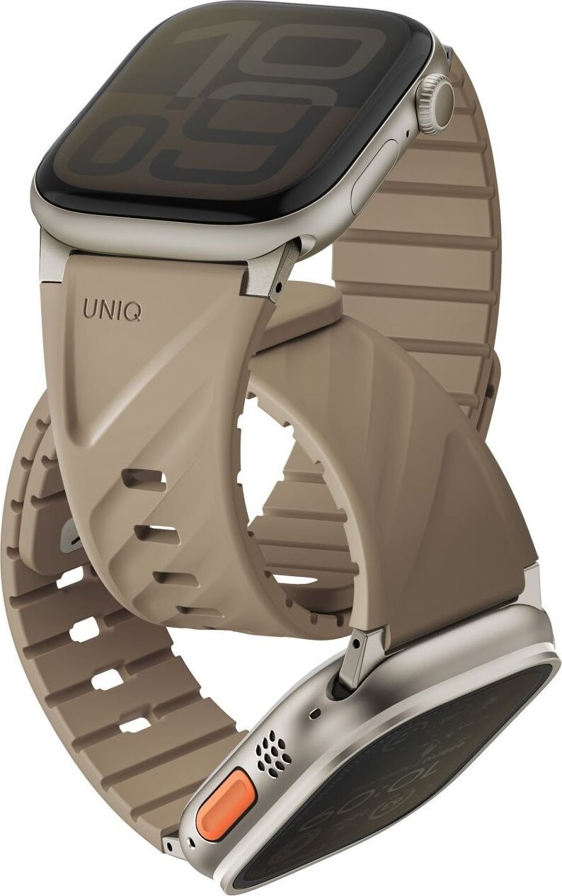 UNIQ Fluo pre Apple Watch 49/46/45/44/42/41/40 mm, Soft sand