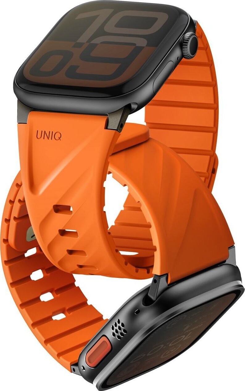 UNIQ Fluo pre Apple Watch 49/46/45/44/42/41/40 mm, Volt orange