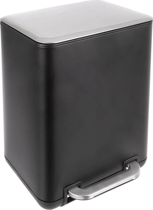 ORION Exclusive BLACK Koš odpadkový 6 l s pedálem nerez/UH