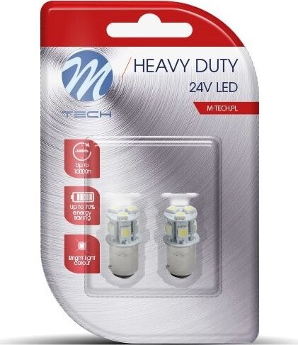 M-Tech HEAVY DUTY BAY15d 8 LED biele 2 ks