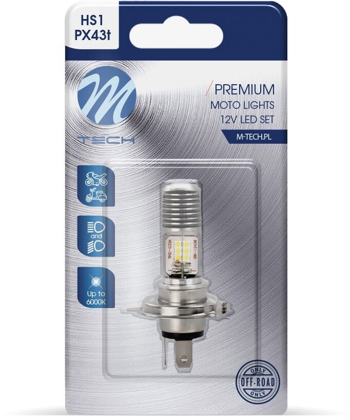 M-Tech LED HS1 12x3030SMD 10-80V AC/DC biele