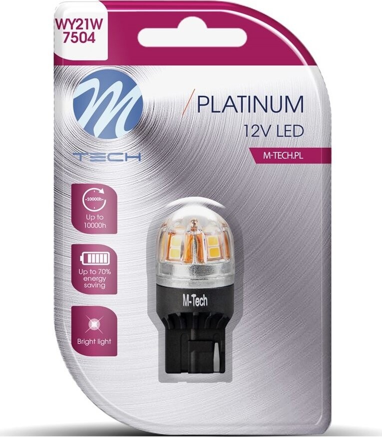 M-Tech CANBUS WY21W W3x16d 12 – 24V 15 LED oranžové 1 ks