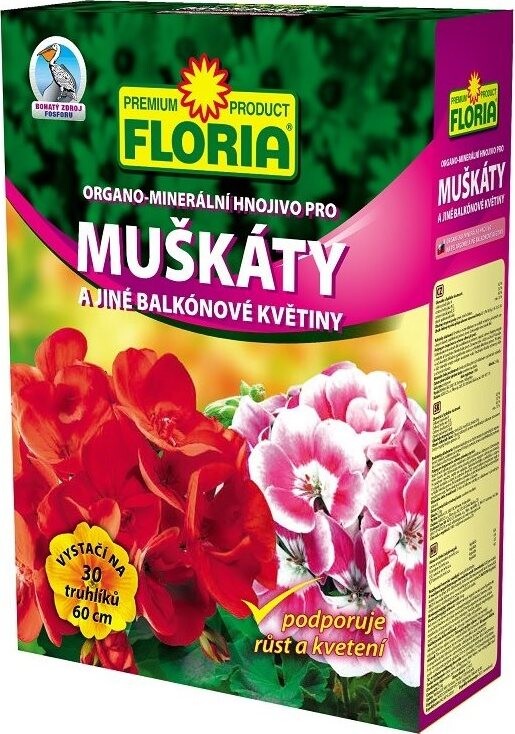 AGRO Hnojivo – muškáty FLORIA, 2,5 kg