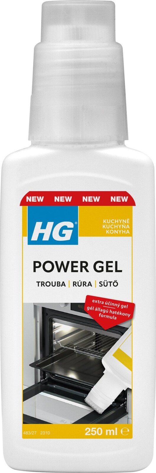 HG Power gel na rúry s aplikátorom 250 ml