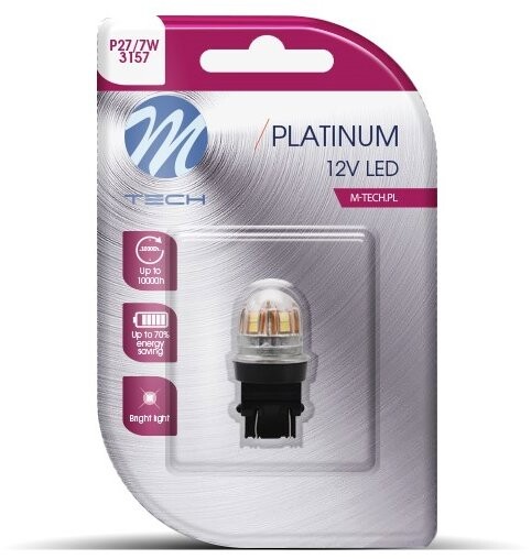 M-Tech P27/7W W2.5x16q 15 LED biele 1 ks