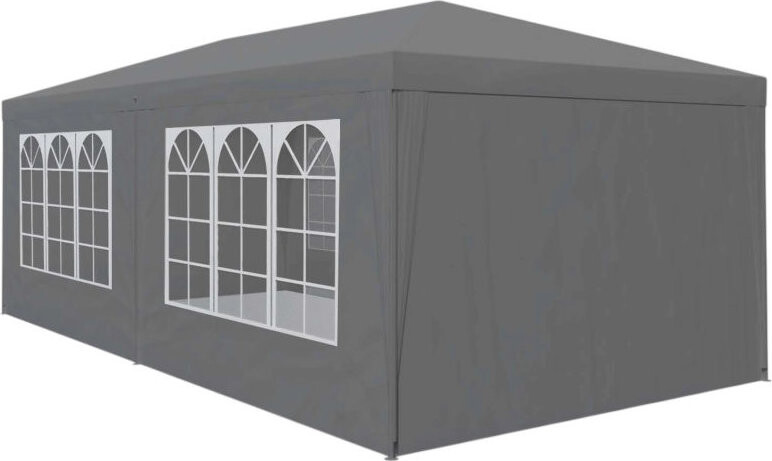 MultiGarden PAW Zahradní párty stan 3 × 6 m, 6 bočních stěn, šedý