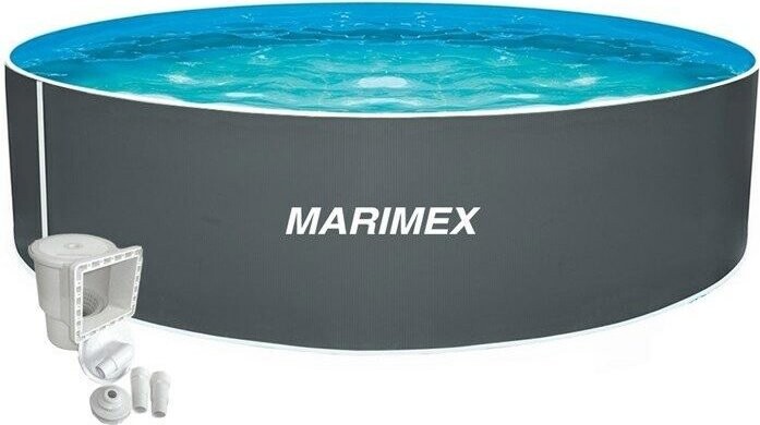 MARIMEX Orlando 3,05 × 0,91 m šedý, fólie, skimmer