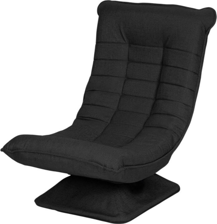 ModernHome TH-CL-4 Polohovatelné relaxační křeslo, otočné, černé