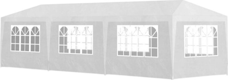 MultiGarden PAW Zahradní párty stan 3 × 9 m, 8 bočních stěn, bílý