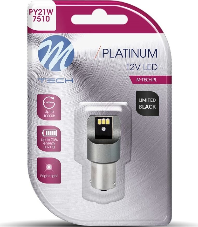 M-Tech PY21W BA15s 6 LED oranžové 1 ks