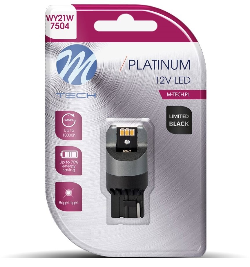 M-Tech CANBUS WY21W W3x16d 6 LED oranžové 1 ks