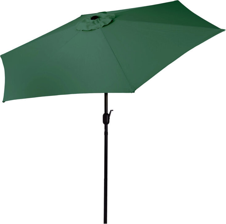 MultiGarden SL-UM003C Zahradní slunečník, sklopný s klikou 270 cm, zelený