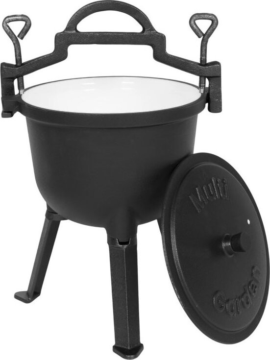 MultiGarden EVK5L Litinový kotlík smaltovaný 5 l se stojanem