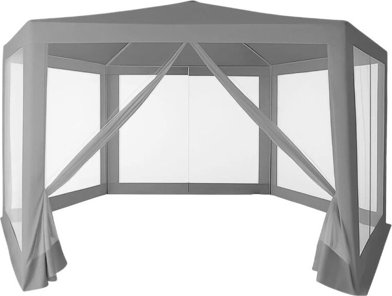 MultiGarden PAW Zahradní stan 2 × 2 × 2 m s moskytiérou, šedý