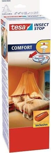 TESA Moskytiéra COMFORT s háčikom na strop, biela