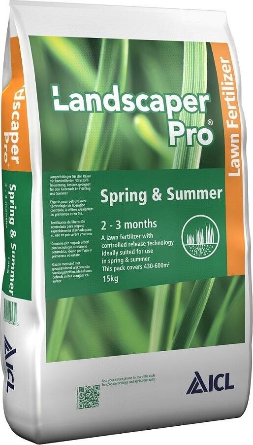 ZAFIDO Trávnikové hnojivo ICL LANDSCAPER PRO SPRING & SUMMER,15 kg