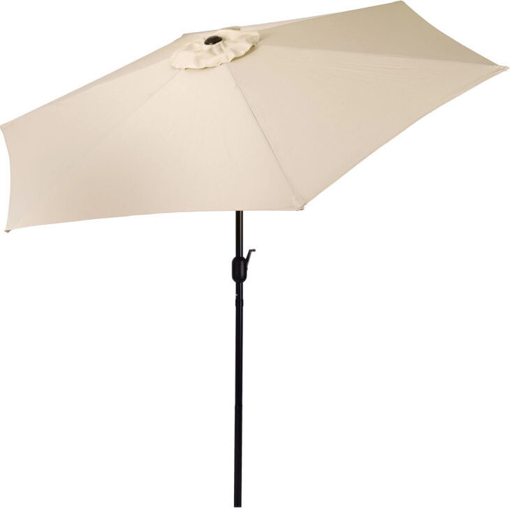 MultiGarden SL-UM003C Zahradní slunečník, sklopný s klikou 270 cm, béžový