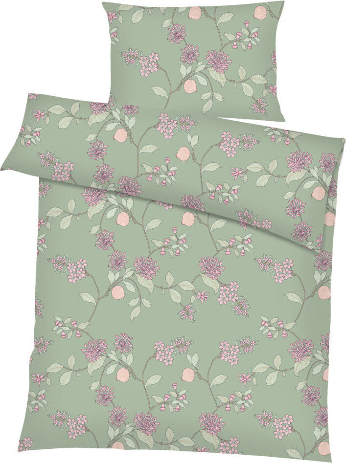 Dadka Klaudia Obliečky krep 140 × 200 cm, 70 × 90 cm, zelené