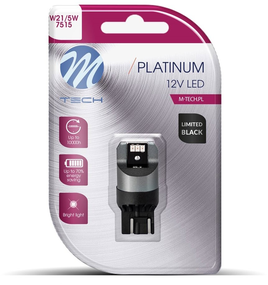 M-Tech W21/5W W3x16q 12 – 24 V 6 LED červené 1 ks