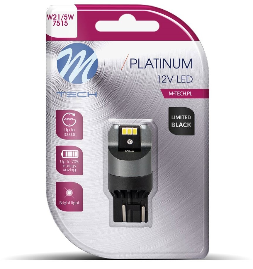 M-Tech W21/5W W3x16q 6 LED biele 1 ks