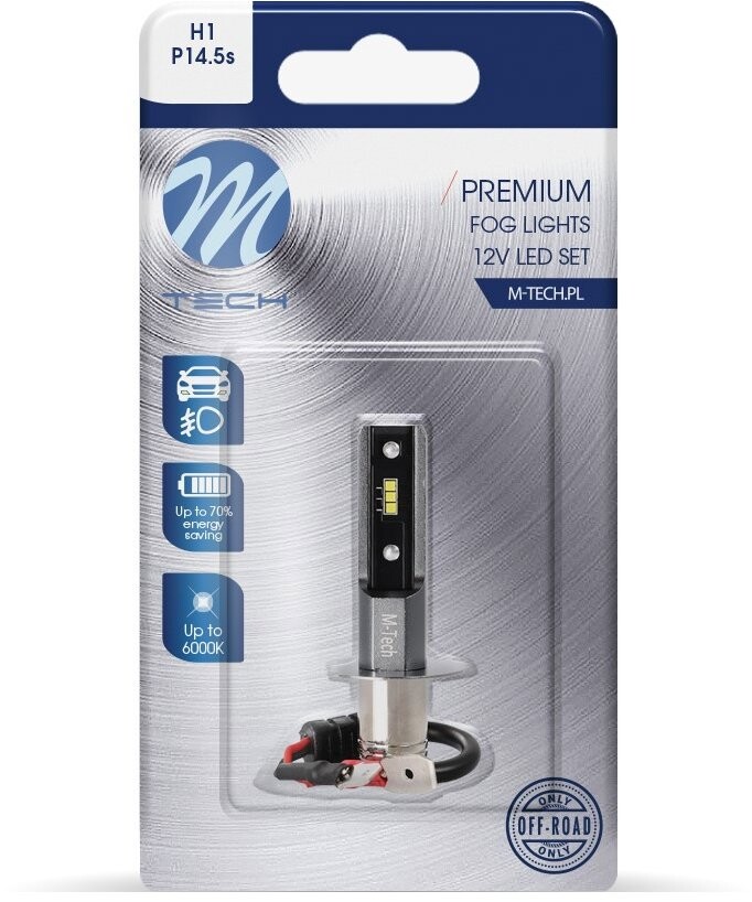 M-Tech PREMIUM H1 6 LED 3 W biele 1 ks
