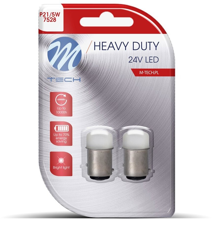 M-Tech BAY15d P21/5W 24 LED 5 mm biele 2 ks, LB938W
