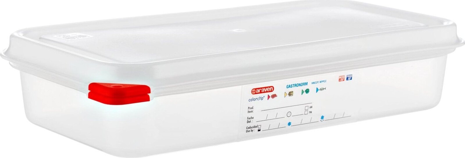 ARAVEN PP GN 1/3 65 mm, 2,5 l, transparent, vzduchotesná