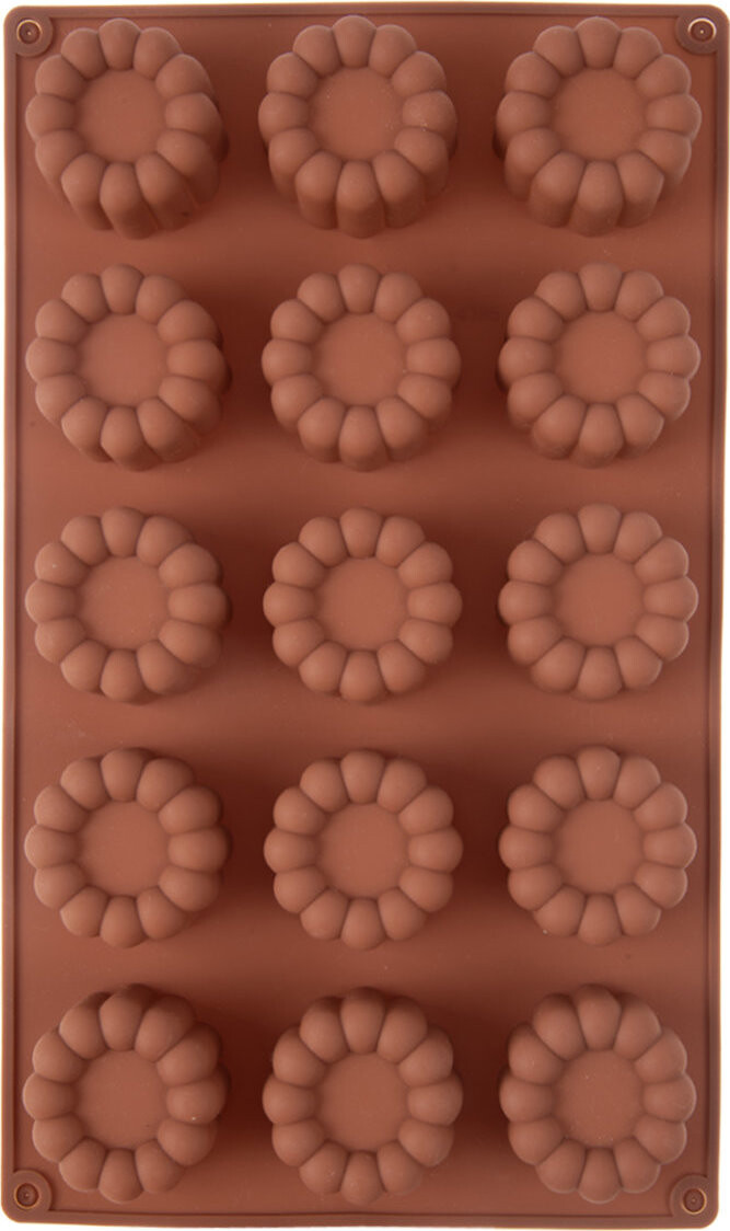 ORION Forma kytičky 15 hnědá silikon