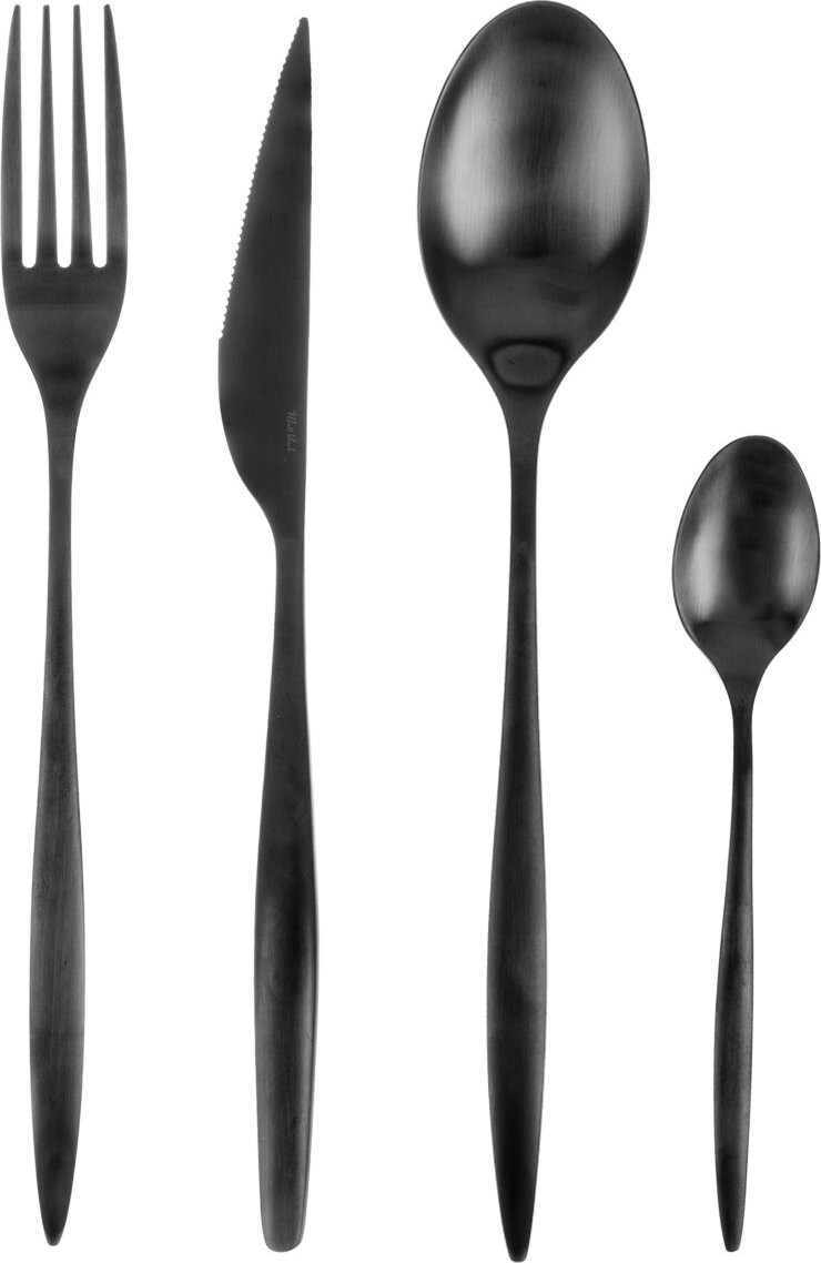 ORION Příbory Matt black 24 ks, nerez