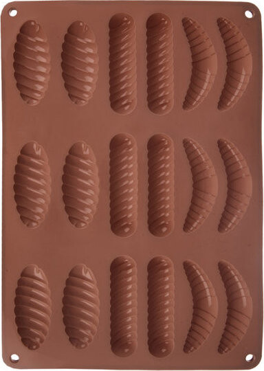 ORION Forma na pracny mix 18 hnědá silikonová