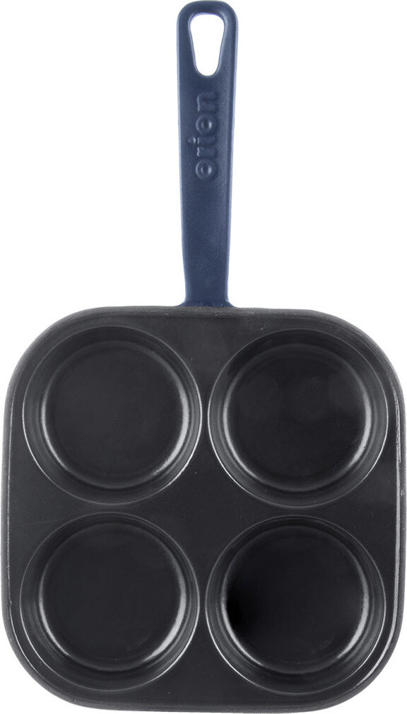 ORION Pánev na volská oka/lívance 20,5 × 20,5 cm 4 sekce LITINA SMALT