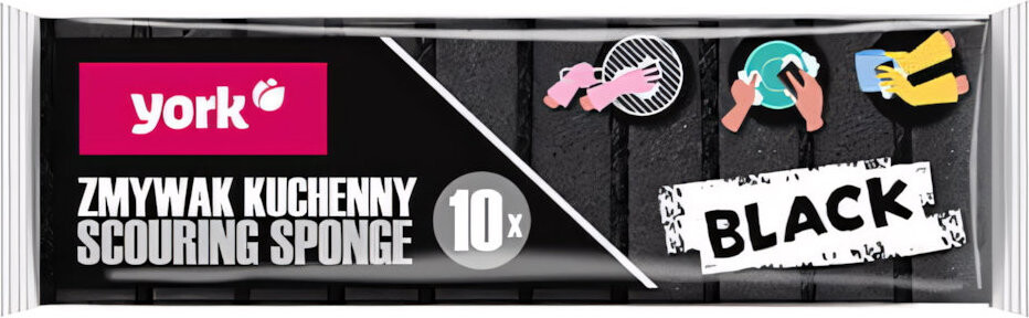 YORK houba na nádobí 10 ks