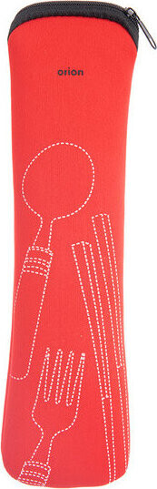 ORION Pouzdro na příbory 24,5 × 7 cm červené neopren