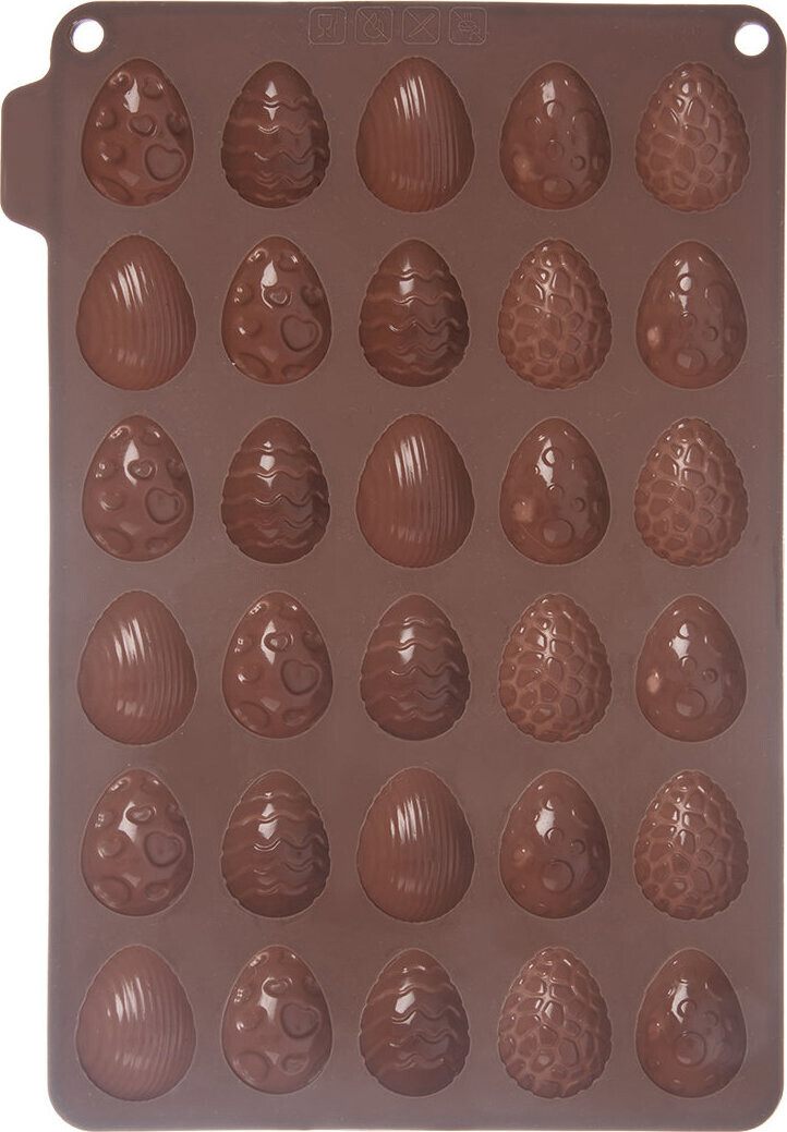 ORION Forma čokoláda Velikonoce vajíčka 30 hnědá silikon