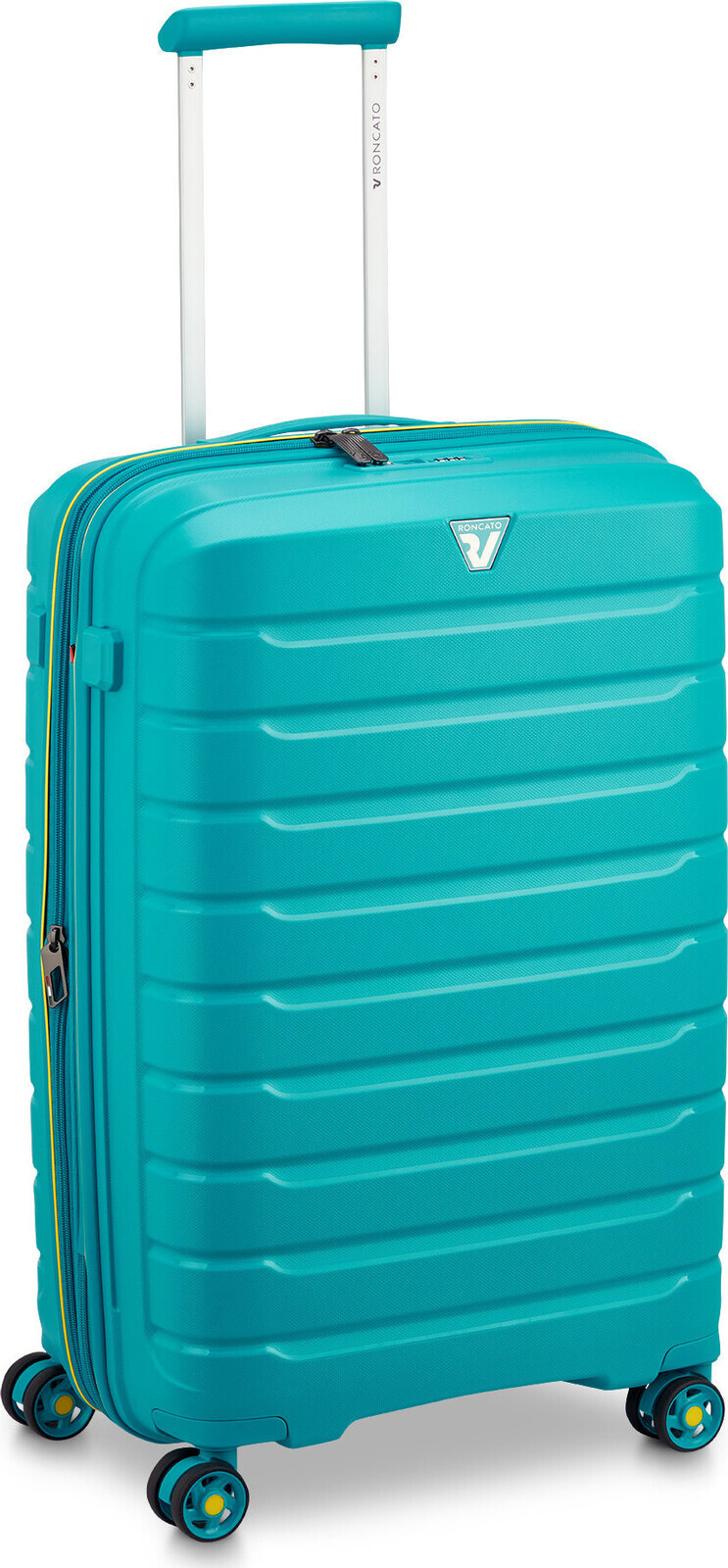 Roncato cestovní kufr B-FLYING M tyrkysový 68 × 44 × 26 / 31 cm