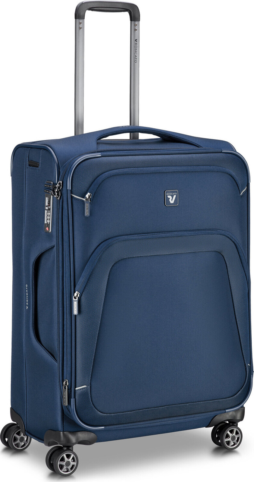 Roncato cestovní kufr GATEWAY M modrý 66 × 44 × 26 / 29 cm