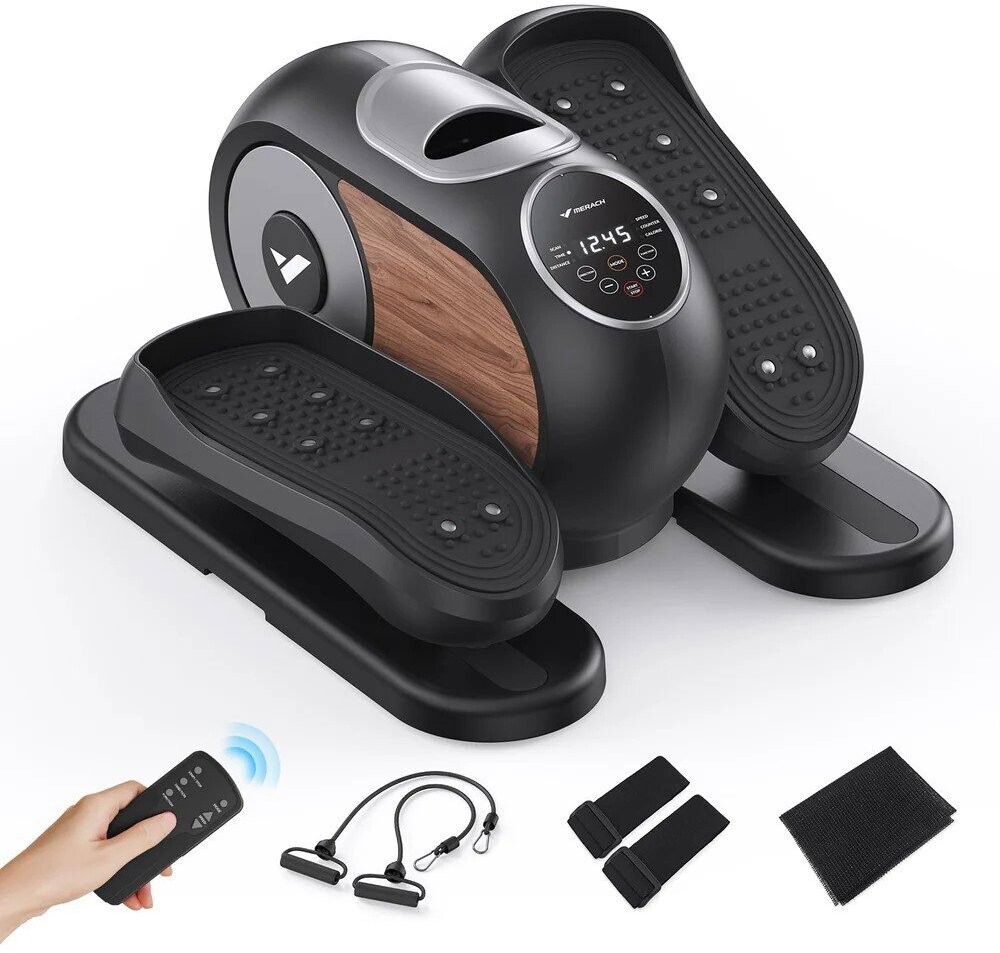 Merach E32B1 Mini elektrický eliptický trenažér, mini stepper, 12 programov