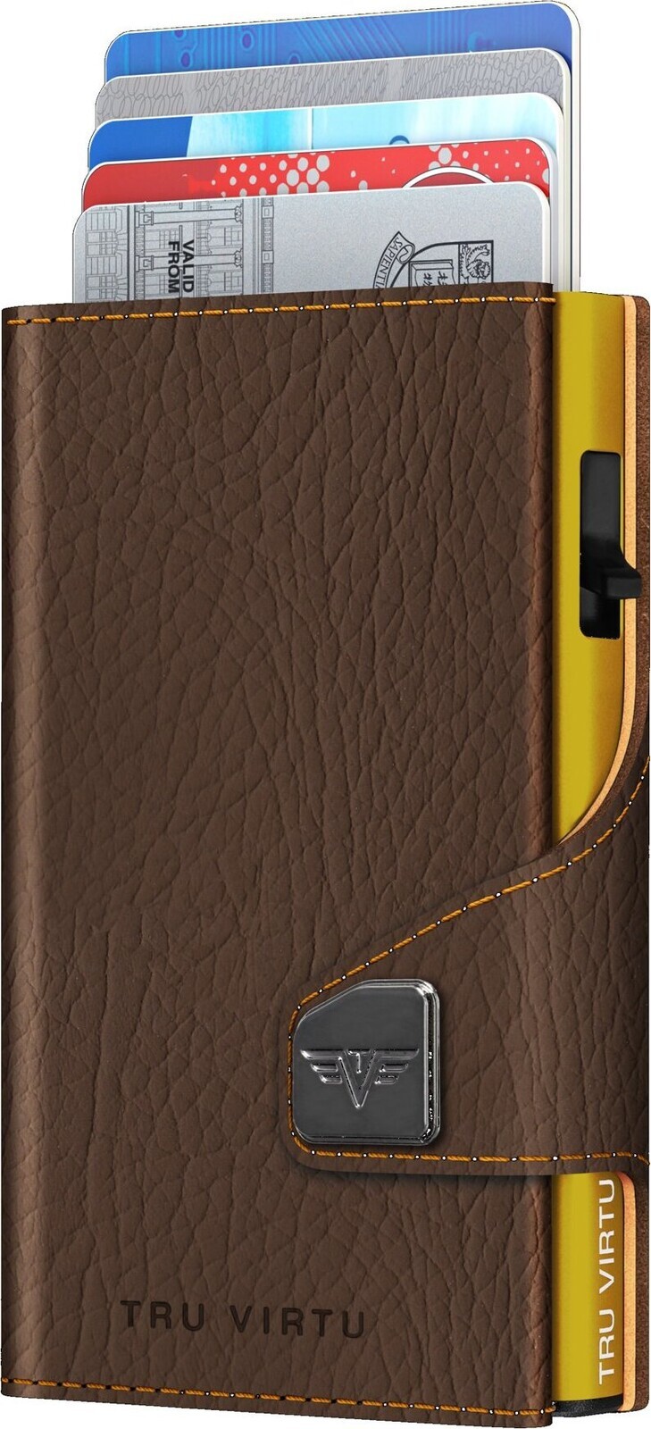 Tru Virtu Click & Slide vegan Bamboo Brown Bark / Gold