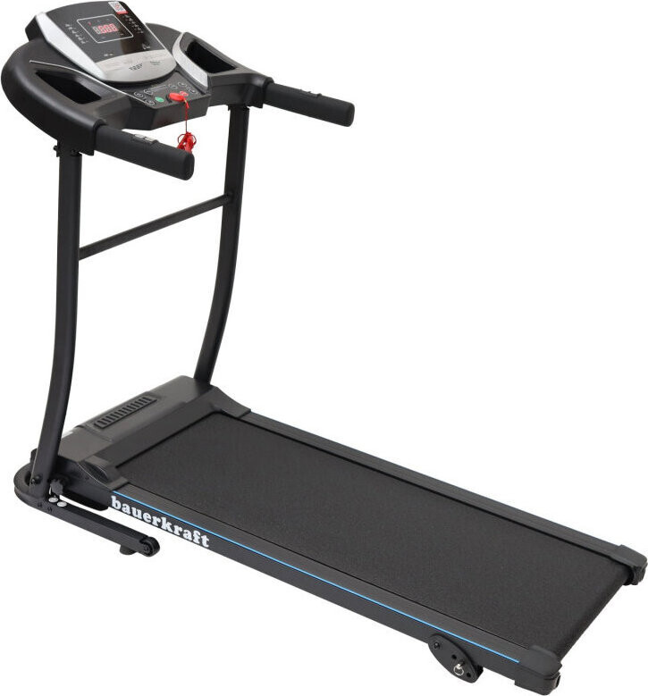 Bauerkraft H-528 Elektrický běžecký pás, regulace sklonu, 100 kg, 10 km/h, černý
