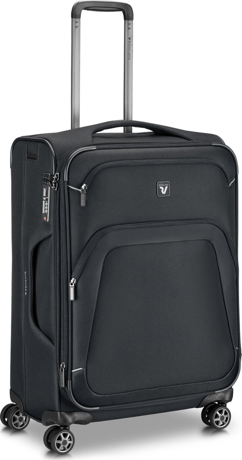 Roncato cestovní kufr GATEWAY M černý 66 × 44 × 26 / 29 cm