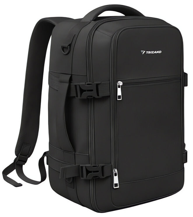Trizand 27657 Cestovní batoh do letadla 20 l, 40 × 25 × 20 cm, černý